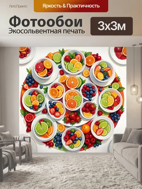 300 × 300 см · Экосольвентная печать