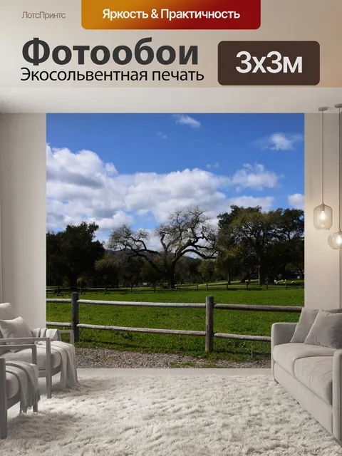 Фотообои весеннее поле