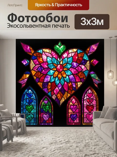 300 × 300 см · Экосольвентная печать