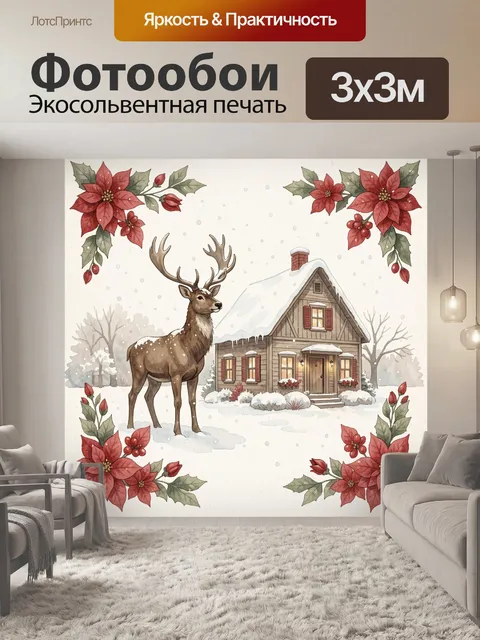 300 × 300 см · Экосольвентная печать