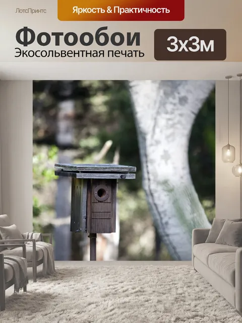 Фотообои Деревянная птица