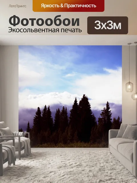 Фотообои Лес и небо