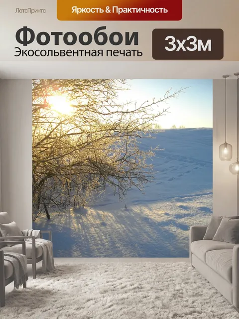Фотообои Снег
