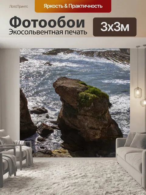 Фотообои Валун с ростом