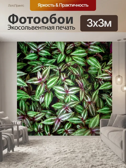Фотообои текстура листа