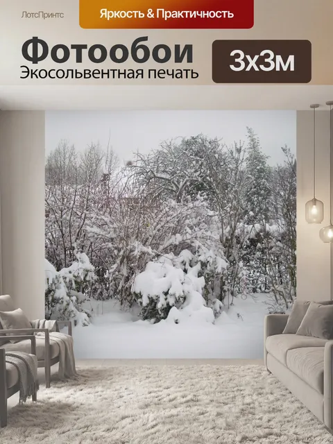 Фотообои Снег