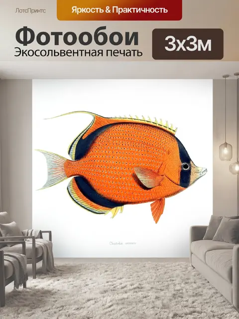 Фотообои Рыба тропических старинных искусства