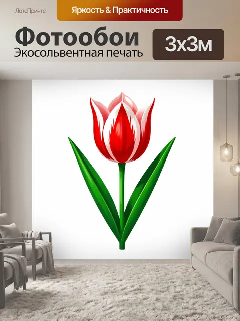 300 × 300 см · Экосольвентная печать