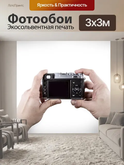 Фотообои Камера в руке