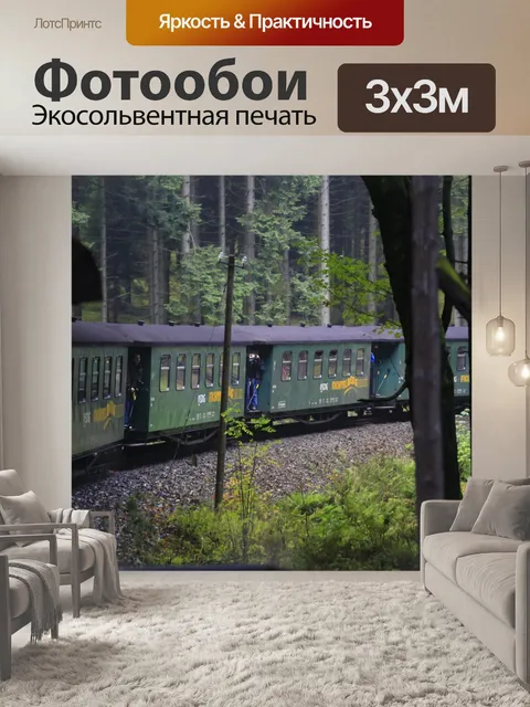 Фотообои Вагоны узкоколейки