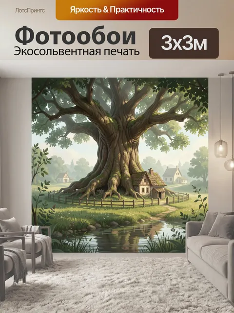 300 × 300 см · Экосольвентная печать