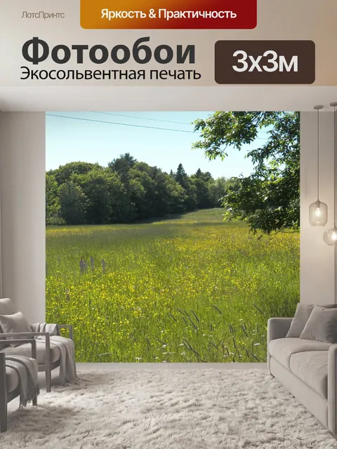 Фотообои поле цветов