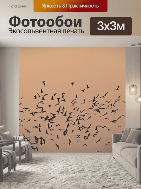 Фотообои Птиц стая