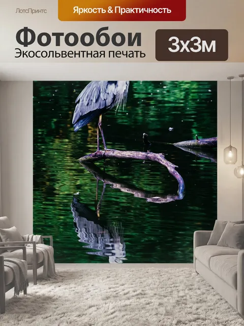 Фотообои Серая цапля