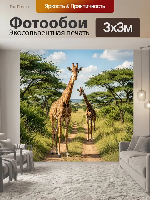 300 × 300 см · Экосольвентная печать