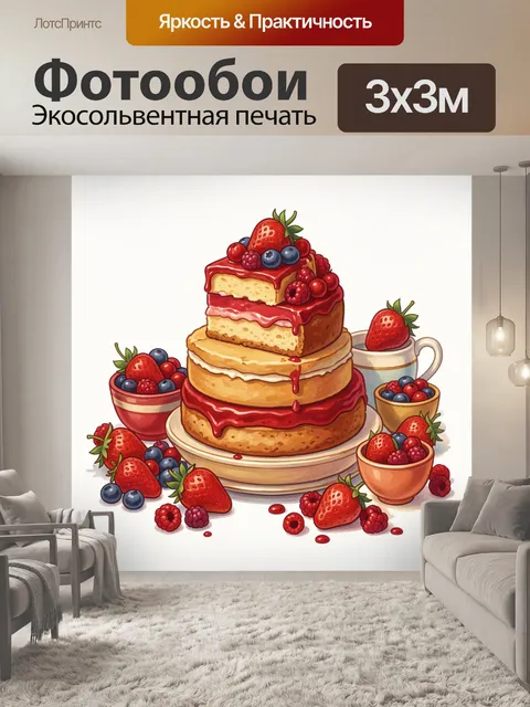 300 × 300 см · Экосольвентная печать