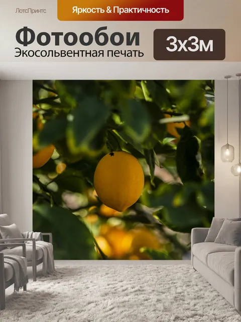 Фотообои Лимон на дереве
