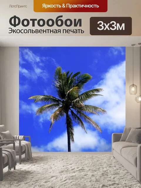 Фотообои Пальмы и облака