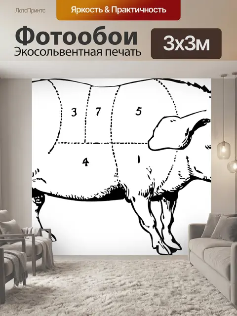 Фотообои Свинья