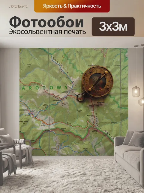 Фотообои Карта