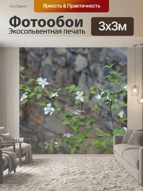 Фотообои Небольшая спайка цветов