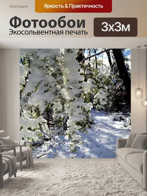 Фотообои Снег