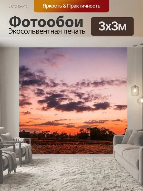 Фотообои дерево на закате