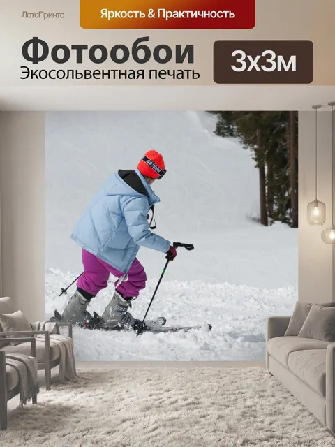 Фотообои Лыжник на склоне
