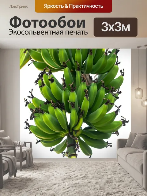 Фотообои Гроздь банановых фруктов