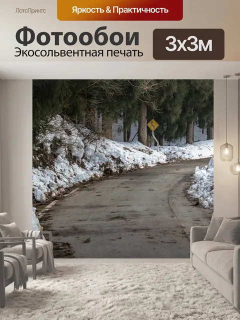 Фотообои Извилистая дорога