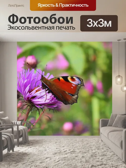 Фотообои Фея павлин