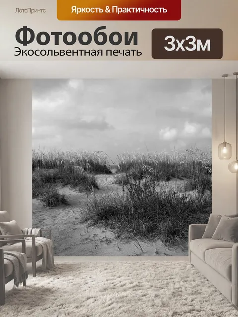 Фотообои Морские овсы на пляже