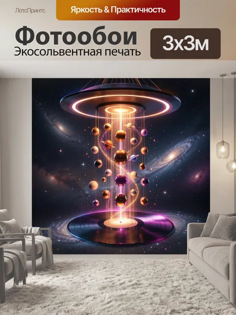 Фотообои Космическая система с планетами