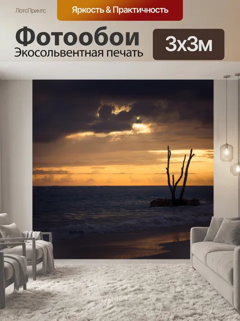 Фотообои Тропический пляжный восход солнца