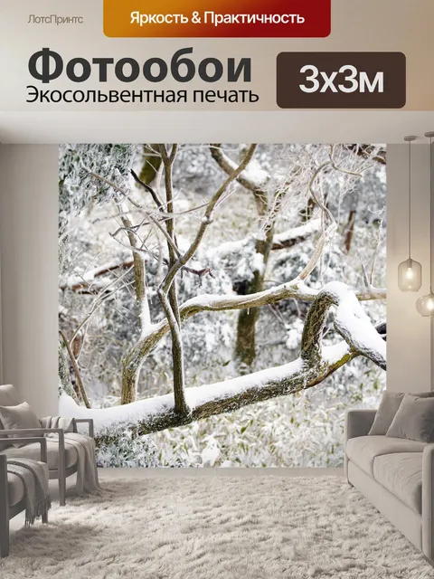 Фотообои Снег