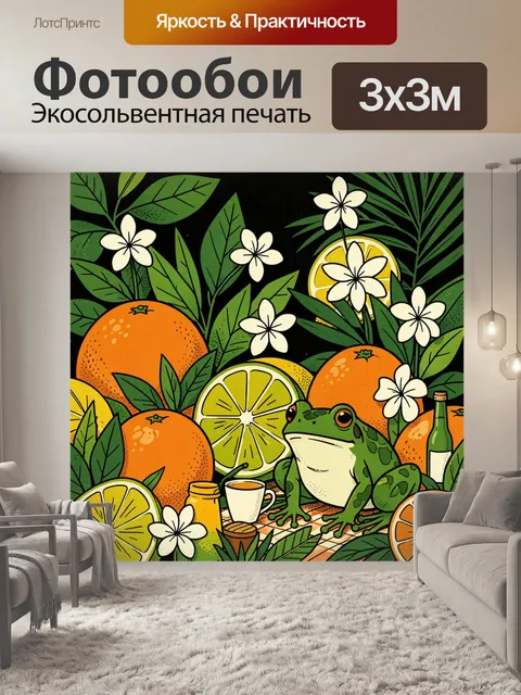 300 × 300 см · Экосольвентная печать