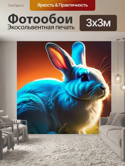 Фотообои с кроликом