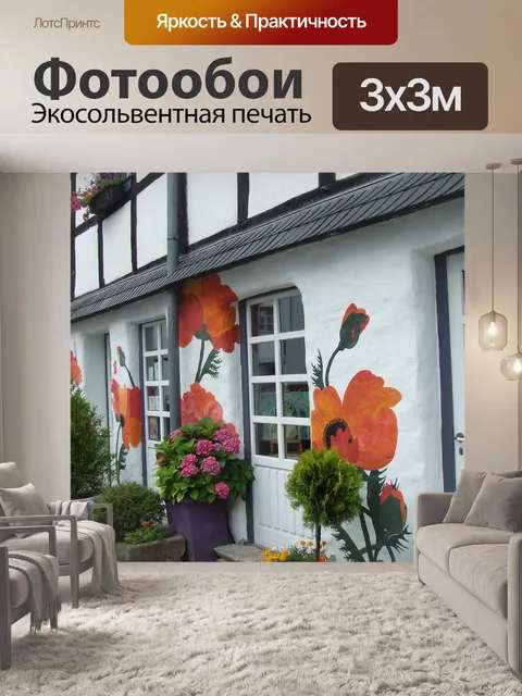Фотообои Стена дома