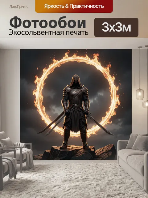 300 × 300 см · Экосольвентная печать