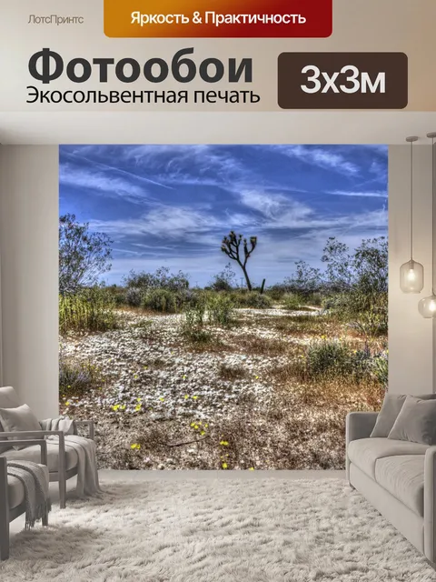 Фотообои пустынный ландшафт
