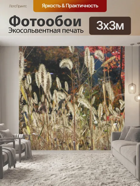 Фотообои Трава цветок