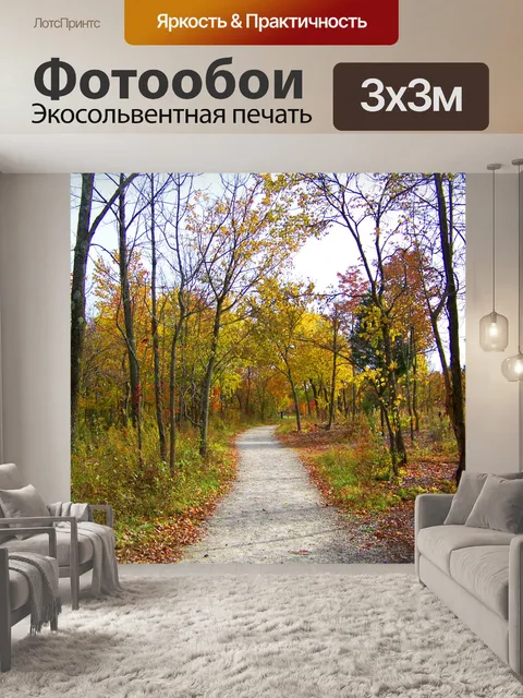 Фотообои Осень Путь