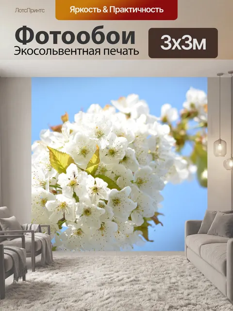 Фотообои Вишня в цвету
