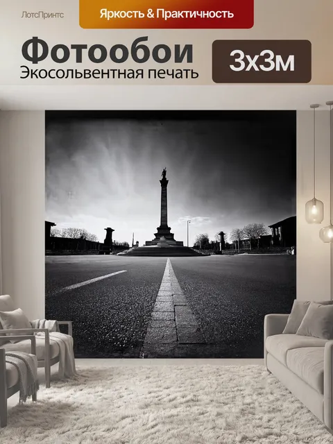 Фотообои стиль: черно-белая фотография