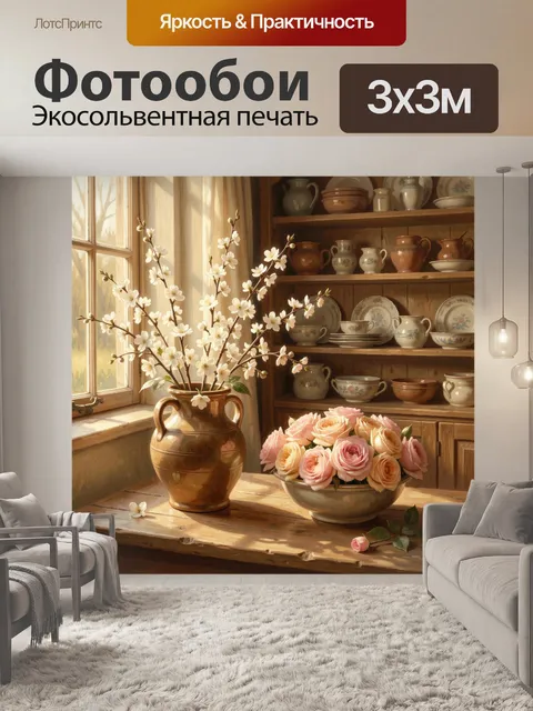 Фотообои Весенний натюрморт у окна