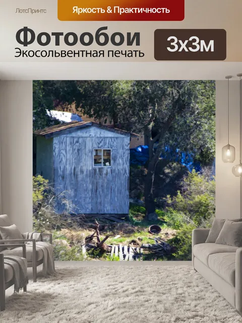 Фотообои лачуга