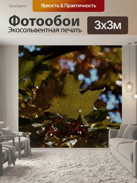 Фотообои кленовый лист