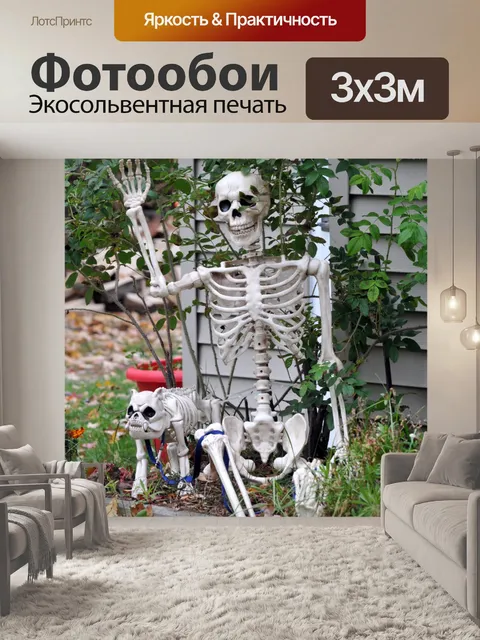 Фотообои Скелет бульдог
