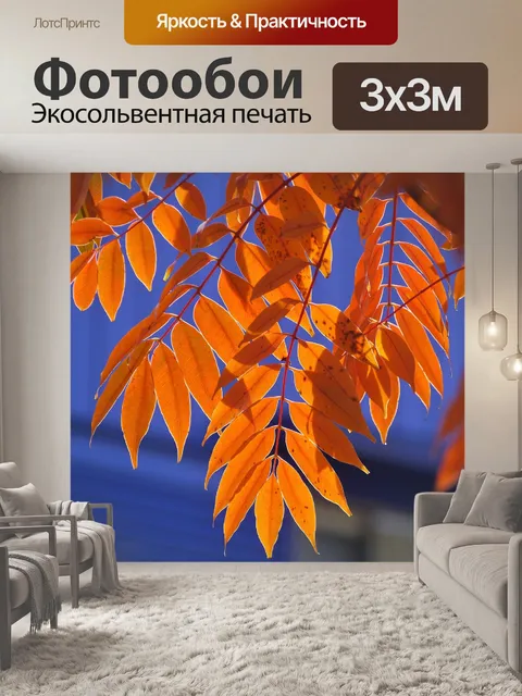 Фотообои Желтые листья