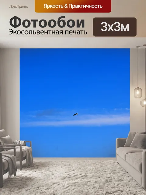 Фотообои самолет с неподвижным крылом, летящий в